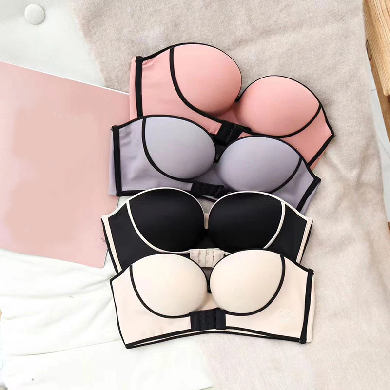 Strapless Push Up Bra Backless Sexy Lingerie for Women Simple Colorful Comfortable Seamless Wire Free Solid Breast Cover
Strapless Push Up Bra Backless Sexy Lingerie for Women Simple Colorful Comfortable Seamless Wire Free Solid Breast Cover