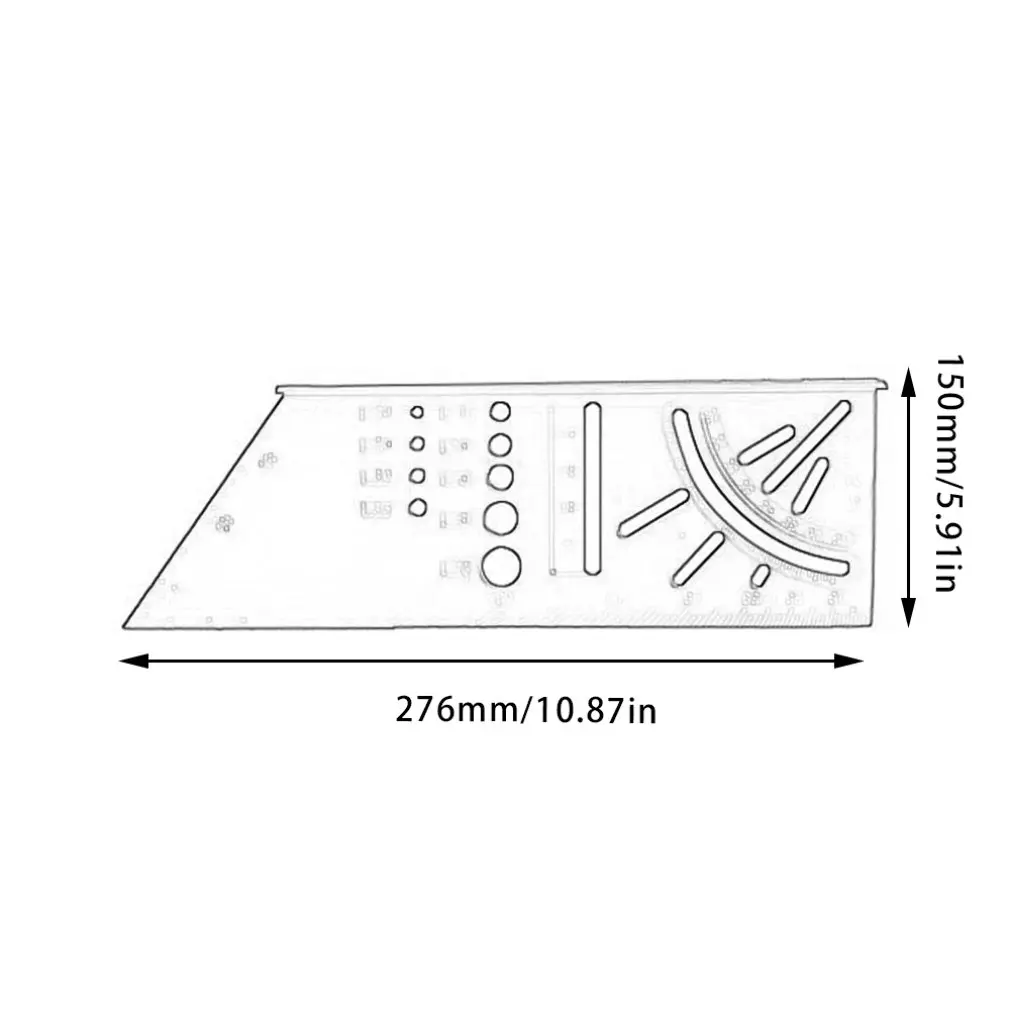 Woodworking 3D Mitre Angle Measuring Square Size Measure Tool With Gauge & Ruler Tools
Woodworking 3D Mitre Angle Measuring Square Size Measure Tool With Gauge & Ruler Tools