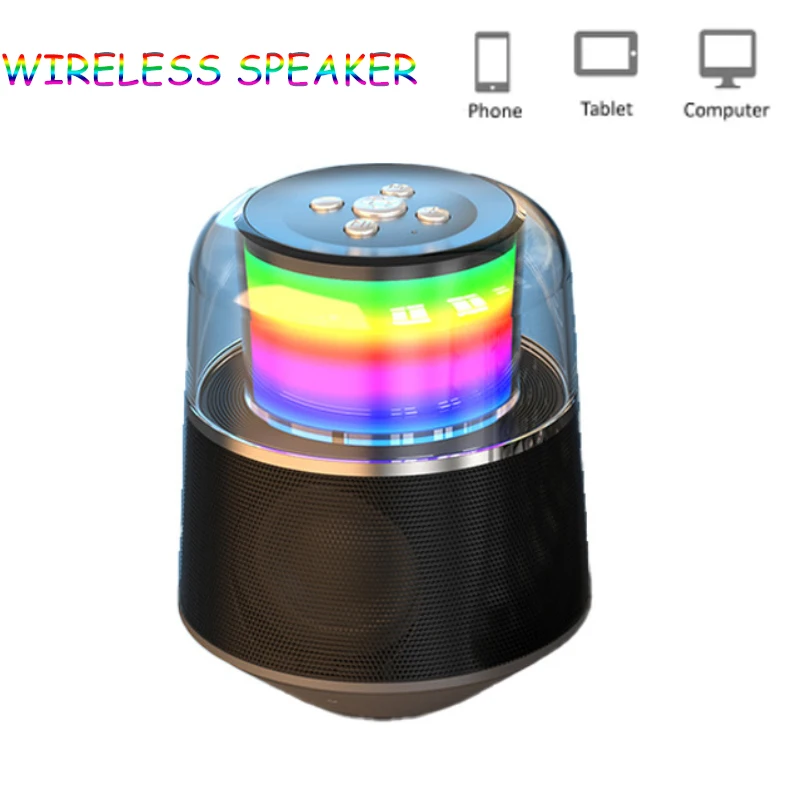 Portable Speaker Wireless Bluetooth-compatible Column Waterproof Outdoor USB Music Player Subwoofer Loudspeaker Caixa De Som | Электроника