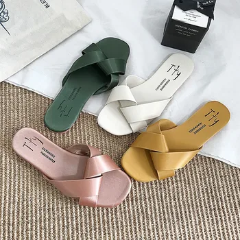 Fashion Women's Slipper Women's Ladies Casual Outer Wear Waterproof Flat Cross Slipper Shoes Summer Slipper
Fashion Women's Slipper Women's Ladies Casual Outer Wear Waterproof Flat Cross Slipper Shoes Summer Slipper