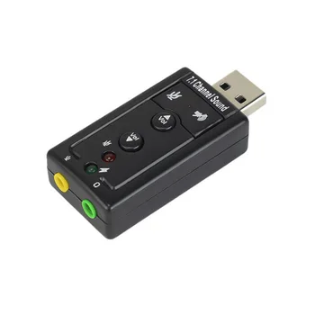 USB Sound Card 7.1 External Channels 3D Sound PC Adapter USB 2.0 Adapter for Notebook Desktop Computer
USB Sound Card 7.1 External Channels 3D Sound PC Adapter USB 2.0 Adapter for Notebook Desktop Computer