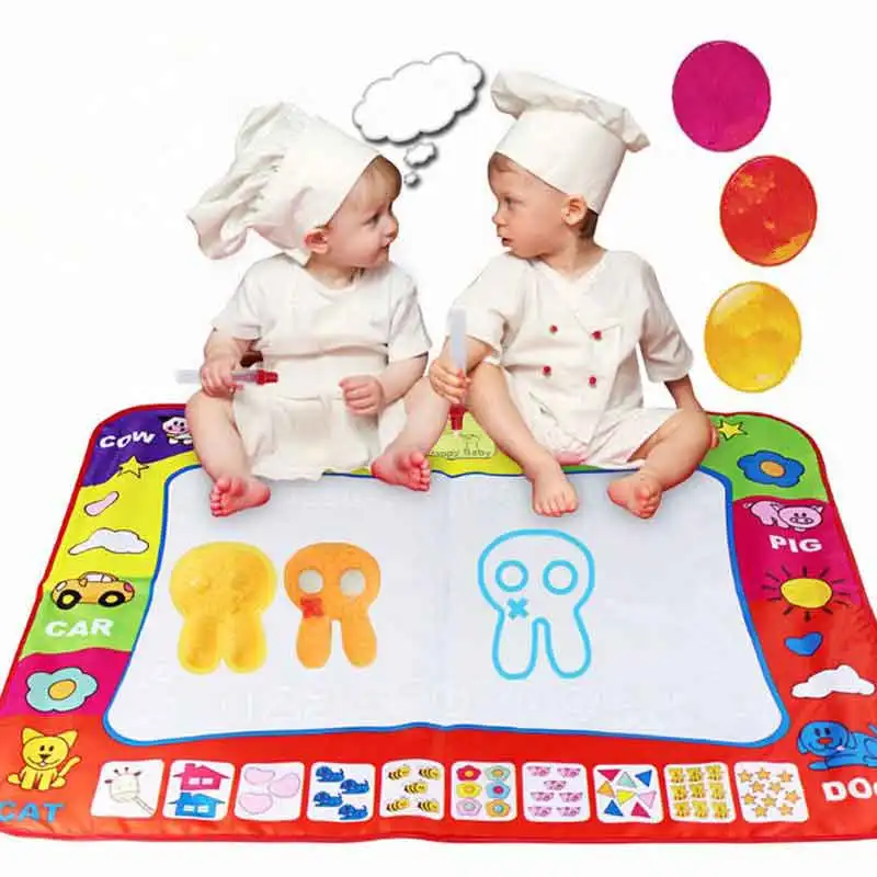 Drawing Mat Coloring Doodle Carpet with 4 Magic Pens Stamps Painting Magic Water Drawing Board Toys Gift for Kid Big Size
Drawing Mat Coloring Doodle Carpet with 4 Magic Pens Stamps Painting Magic Water Drawing Board Toys Gift for Kid Big Size