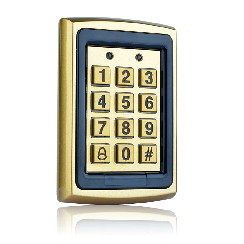 RFID metal access control keyboard waterproof outdoor door opener electronic lock system 3 different unlocking methods.
RFID metal access control keyboard waterproof outdoor door opener electronic lock system 3 different unlocking methods.