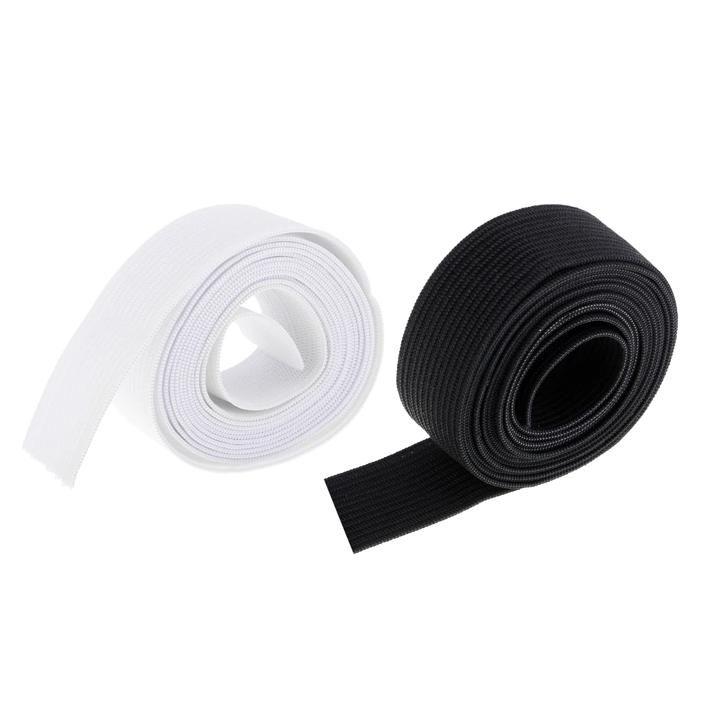 1.64 Yard Flat Elastic Straps Band Knickers Brief Lingerie Ribbon Trim Dress Making Trousers DIY Sewing Accessories Black/White 1.64 Yard Flat Elastic Straps Band Knickers Brief Lingerie Ribbon Trim Dress Making Trousers DIY Sewing Accessories Black/White