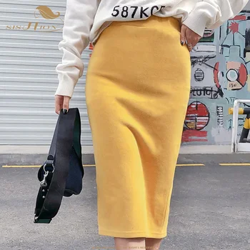 SISHION Winter knit skirt VD1173 Women Ladies knitted Black Yellow Green Pencil Skirt
SISHION Winter knit skirt VD1173 Women Ladies knitted Black Yellow Green Pencil Skirt