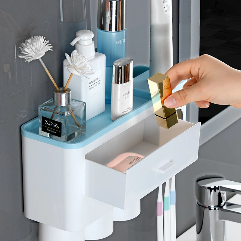 Dispenser Holder Bathroom Accessories Automatic Toothpaste Dispenser Set Toothbrush Holder Wall Mount Rack Tool For Toothbrush
Dispenser Holder Bathroom Accessories Automatic Toothpaste Dispenser Set Toothbrush Holder Wall Mount Rack Tool For Toothbrush