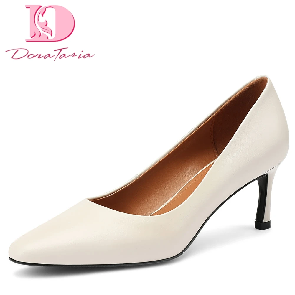 Doratasia 2020 On Sale Top Quality Elegant Brand Design Genuine Leather High Heels Slip On Office Lady Pumps women's Shoes Woman 
Doratasia 2020 On Sale Top Quality Elegant Brand Design Genuine Leather High Heels Slip On Office Lady Pumps women's Shoes Woman
