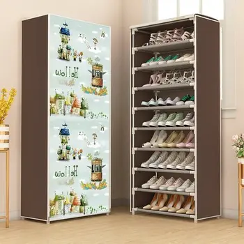 Zipper Simple Shoe Rack Cloth Shoe Cabinet Multi-Layer Storage Cabinet Dust-Proof Combined Shoe Rack
Zipper Simple Shoe Rack Cloth Shoe Cabinet Multi-Layer Storage Cabinet Dust-Proof Combined Shoe Rack