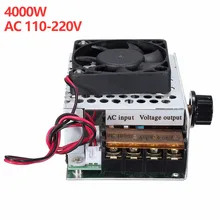 AC 110-220V SCR Motor Speed Controller Volt Regulator Dimmer Thermostat 4000W Speed Temperature Regulation Control Switch
AC 110-220V SCR Motor Speed Controller Volt Regulator Dimmer Thermostat 4000W Speed Temperature Regulation Control Switch