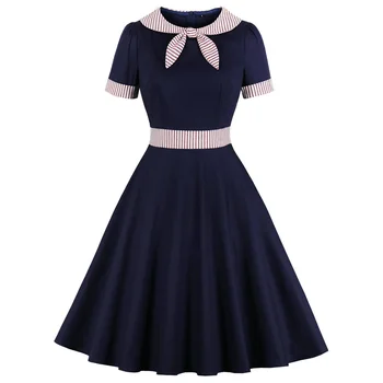 Elegant Women Office Dress Jurken Bowknots Collar 50s 60s Women Retro Dresses Audrey Hepburn Rockabilly Swing Party Vestido Robe
Elegant Women Office Dress Jurken Bowknots Collar 50s 60s Women Retro Dresses Audrey Hepburn Rockabilly Swing Party Vestido Robe