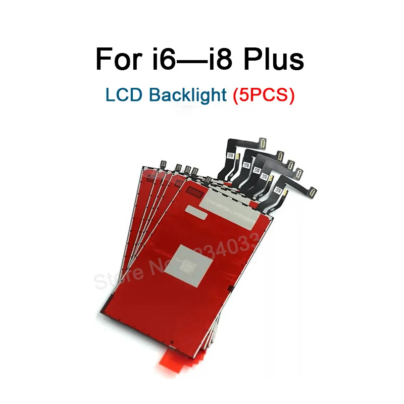 10 pcs LCD Display Digitizer Backlight Film with Flex Cable for iPhone 5 5s 5c 6 6s 7 7plus 8 8 plus Replacement
10 pcs LCD Display Digitizer Backlight Film with Flex Cable for iPhone 5 5s 5c 6 6s 7 7plus 8 8 plus Replacement