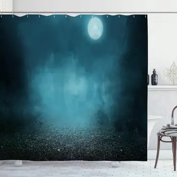 Shower Curtain Set with Hooks 72x78 Sky Mythical Spooky Horror Foggy Forest Tree On Moonlight Night Outdoor Moon Misty Nature
Shower Curtain Set with Hooks 72x78 Sky Mythical Spooky Horror Foggy Forest Tree On Moonlight Night Outdoor Moon Misty Nature