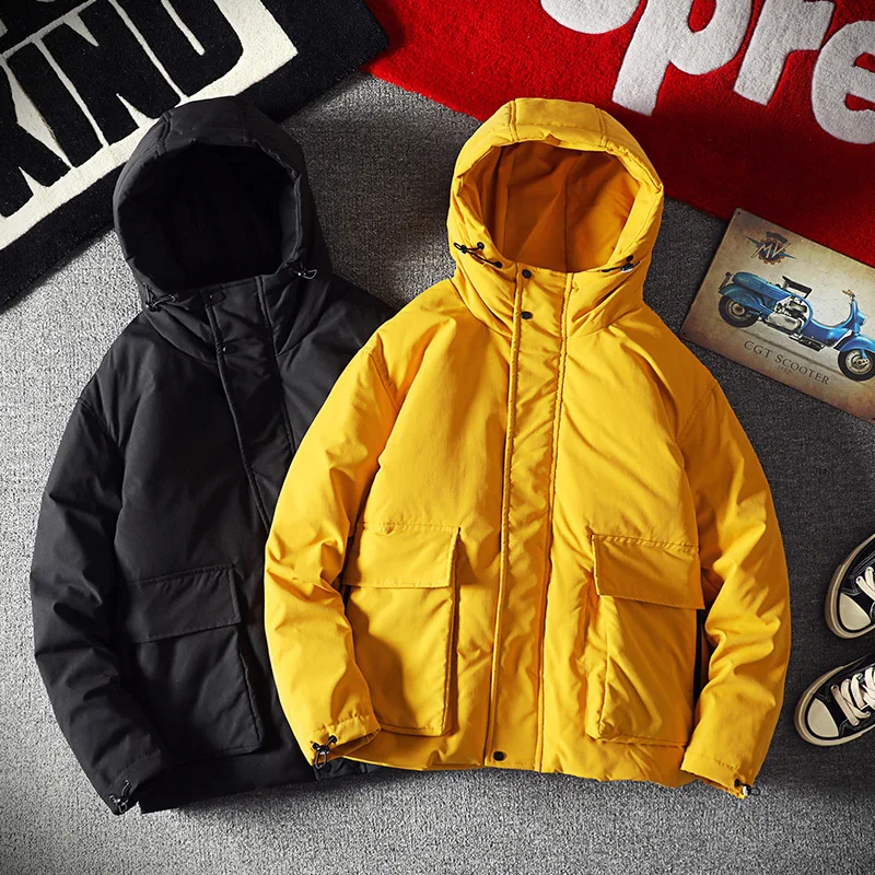 Winter Down Jacket Men Warm Thick Fashion Parka Men Solid Color Casual Hooded Coat Men Wild Loose Cotton Tooling Jacket M-5XL
Winter Down Jacket Men Warm Thick Fashion Parka Men Solid Color Casual Hooded Coat Men Wild Loose Cotton Tooling Jacket M-5XL