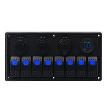 DC 12-24V Boat Marine Rocker Switch Panel LED Dual USB Socket Charger 1A&2.1A Voltmeter for Car RV Truck Camper GPS Mobiles
DC 12-24V Boat Marine Rocker Switch Panel LED Dual USB Socket Charger 1A&2.1A Voltmeter for Car RV Truck Camper GPS Mobiles