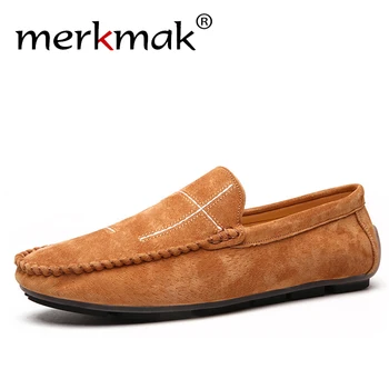Merkmak Fashion Men Leather Casual Shoe Big Size 38-48 Brand New Summer Driving Loafers Breathable Wholesale Man Soft Sole Flats
Merkmak Fashion Men Leather Casual Shoe Big Size 38-48 Brand New Summer Driving Loafers Breathable Wholesale Man Soft Sole Flats