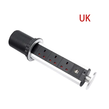 Pull Pop Up Electrical 3 Socket 2 USB Kitchen Retractable Office Metting Desk Table Socket BV789
Pull Pop Up Electrical 3 Socket 2 USB Kitchen Retractable Office Metting Desk Table Socket BV789