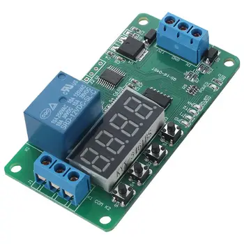 DC 12V Multifunction PLC Self-lock Delay Relay Cycle Timer Module Switch Control