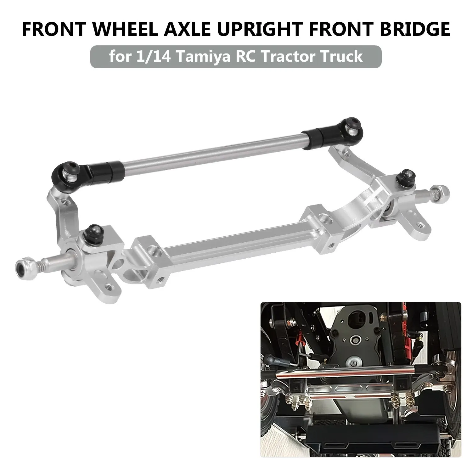 Front Wheel Axle Upright Bridge for 1/14 Tamiya Tractor Truck RC Climber Trailer | Автомобили и мотоциклы