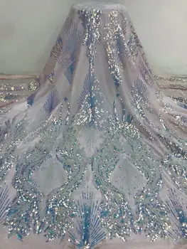 (5yards/lot) 2020 New Design Sequins African French White Lace Fabric High Quality Nigerian Sequins Lace Fabric For Garment
(5yards/lot) 2020 New Design Sequins African French White Lace Fabric High Quality Nigerian Sequins Lace Fabric For Garment