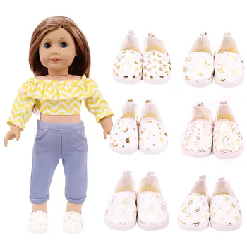 Doll Cartoon Sequined White Shoes Fit 18 Inch American 43cm Baby Doll Clothes Accessories,Girls Toys,Generation,Birthday Gift
Doll Cartoon Sequined White Shoes Fit 18 Inch American 43cm Baby Doll Clothes Accessories,Girls Toys,Generation,Birthday Gift