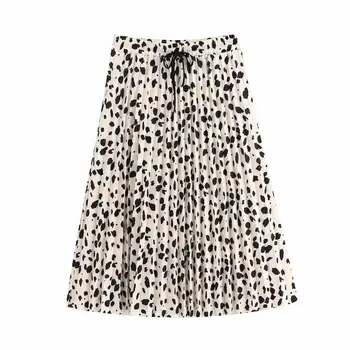 Stylish Elegant Print Pleated Skirt Women High Elastic Waist Drawstring Office Wear Female Midi Skirts Faldas Mujer
Stylish Elegant Print Pleated Skirt Women High Elastic Waist Drawstring Office Wear Female Midi Skirts Faldas Mujer