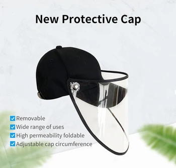 Anti-fog Prevent Droplets Baseball Caps Hat From Spreading Removable Protective Hats Isolation Safety Hats work with Masks
Anti-fog Prevent Droplets Baseball Caps Hat From Spreading Removable Protective Hats Isolation Safety Hats work with Masks