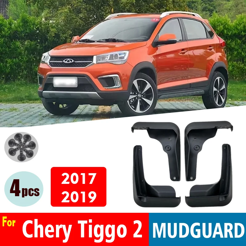 

2017-2019 Mudflaps FOR Chery Tiggo 2 Mudguards Fender Mud Flap Guard Splash Mudguard Car Accessories Auto Styline Front Rear4pcs
