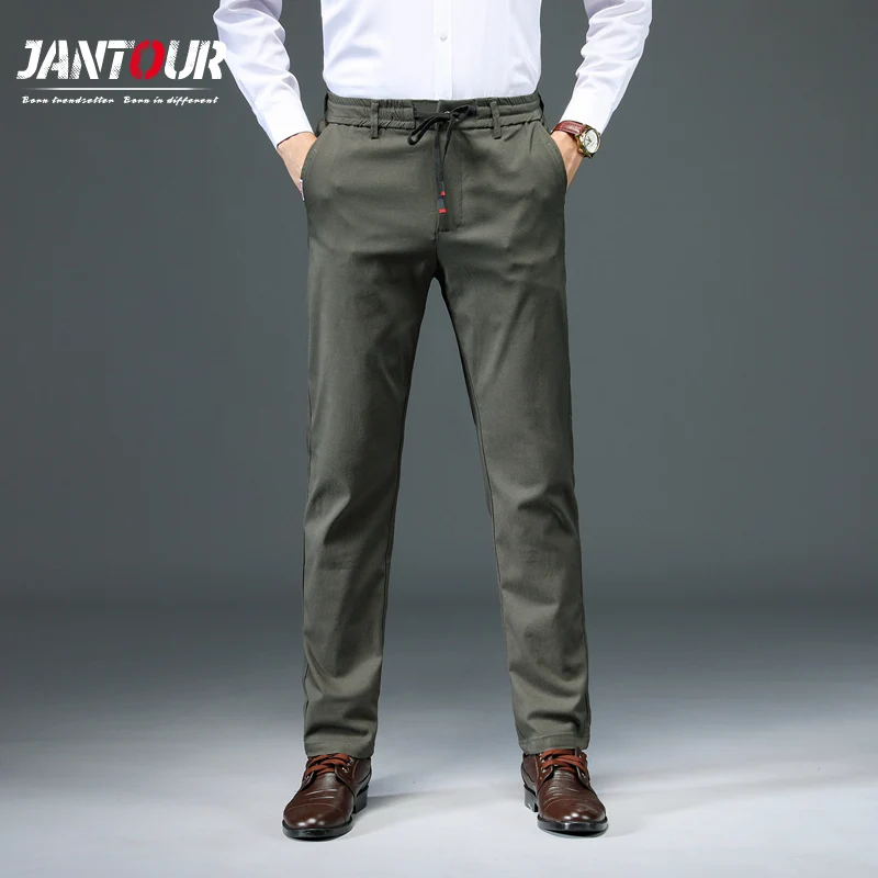 2020 New Brand Men's Thick Trousers Men Pants For Male Casual Straight Lace-up elastic waist Men Clothes Joggers Man Trouser
2020 New Brand Men's Thick Trousers Men Pants For Male Casual Straight Lace-up elastic waist Men Clothes Joggers Man Trouser