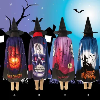 Besegad Fashion Cool Kids Children Witch Wizard Cloak Cape with Hat for Halloween Party Cosplay Play Stage Performance Costumes
Besegad Fashion Cool Kids Children Witch Wizard Cloak Cape with Hat for Halloween Party Cosplay Play Stage Performance Costumes