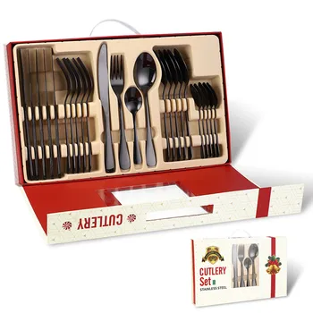 24PCS Tableware Mirror Cutlery Set Stainless Steel Flatware Set Home Dinnerware Set Western Kitchen Tableware Christmas Gift Box
24PCS Tableware Mirror Cutlery Set Stainless Steel Flatware Set Home Dinnerware Set Western Kitchen Tableware Christmas Gift Box