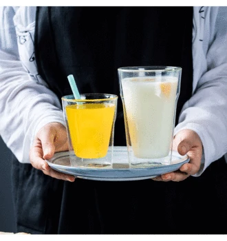 Set of 2-250ml/450ml double layer fashion high quality morning water glass transparent juice cups office home drink glass GLA-27
Set of 2-250ml/450ml double layer fashion high quality morning water glass transparent juice cups office home drink glass GLA-27
