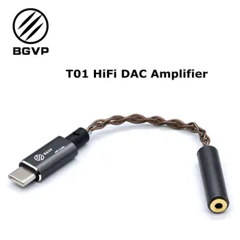 

BGVP T01 32Bit/384kHz Type-c DAC HIFI Headphone Audio Amplifier Cable 2.5/3.5mm USB Micro USB with Adapter