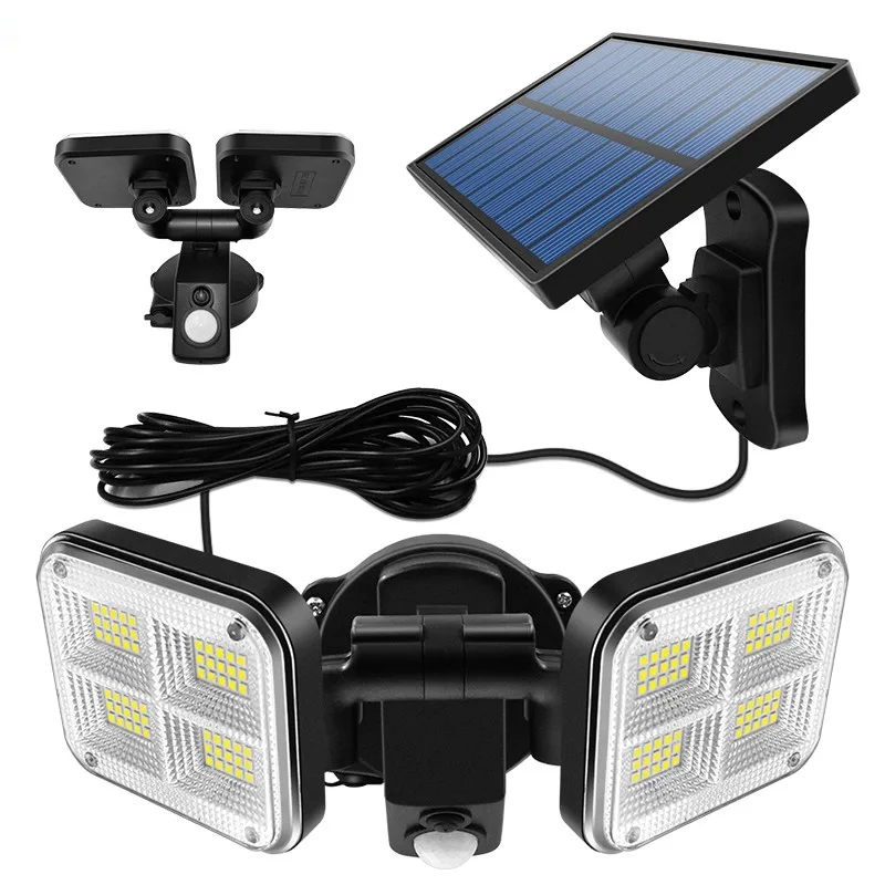 20w Super Bright Solar Lights 120 LED IP65 Waterproof Outdoor Indoor Solar Lamp With 2 Heads For Wall Yard Street
20w Super Bright Solar Lights 120 LED IP65 Waterproof Outdoor Indoor Solar Lamp With 2 Heads For Wall Yard Street