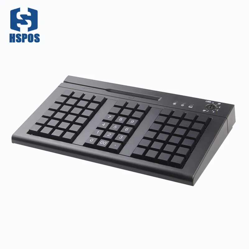 KB66 66 клавиши pos клавиатура PS/2 RJ45 с МАГНИТНЫМИ КАРТАМИ электронный