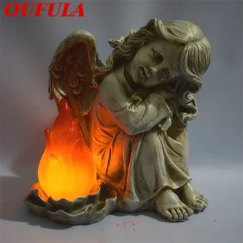 OUFULA Solar Landscape Light Angel Flame Light Resin Crafts Garden Courtyard Creative Home Decoration 
OUFULA Solar Landscape Light Angel Flame Light Resin Crafts Garden Courtyard Creative Home Decoration