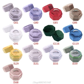 Antique Octagon Velvet Ring Box Single Ring Display Holder with Detachable Lid Ring Box Holder for Wedding Ceremony S01 20
Antique Octagon Velvet Ring Box Single Ring Display Holder with Detachable Lid Ring Box Holder for Wedding Ceremony S01 20