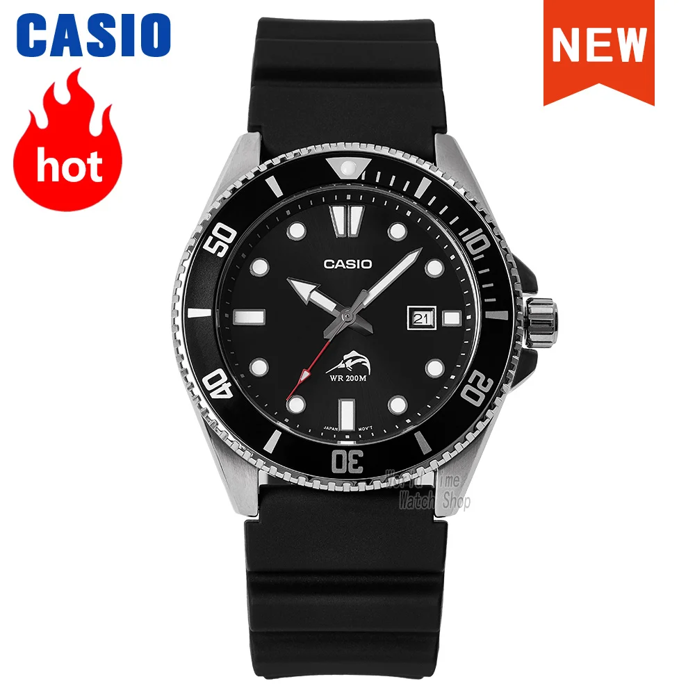 Мужские часы Casio Черная рыба меч Marlin Diving лучший бренд класса люкс комплект кварц