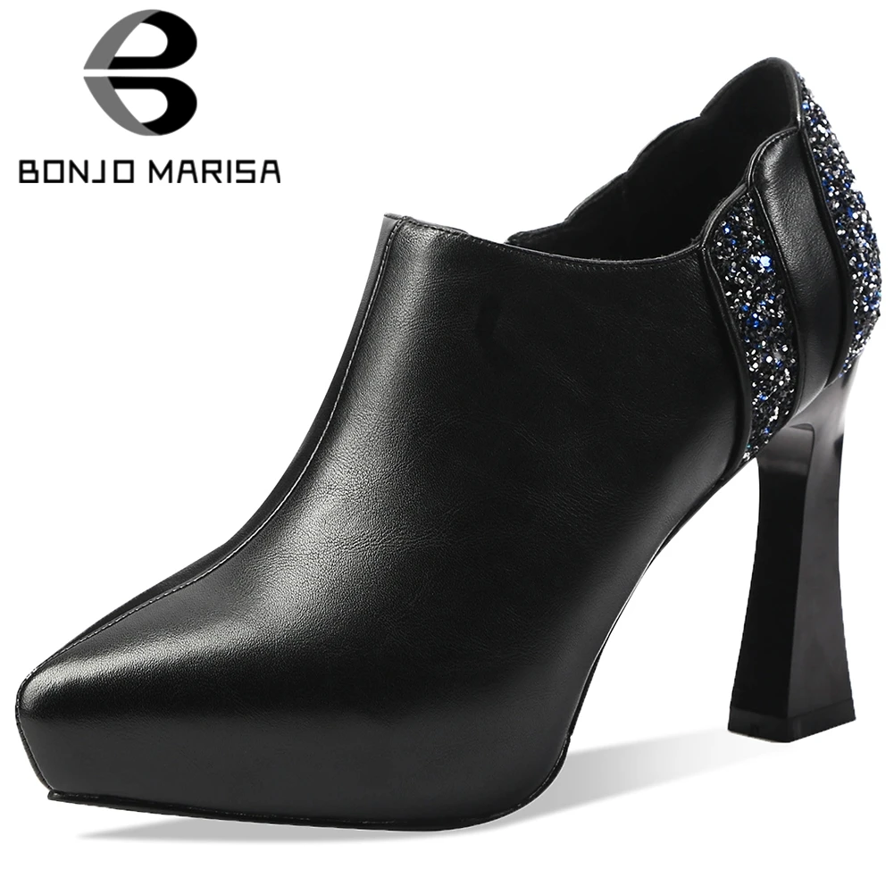 BONJOMARISA New Spring Unique Patchwork Pumps Office Fashion High Heels Pumps Women OL Glitters Decorating Shoes Woman
BONJOMARISA New Spring Unique Patchwork Pumps Office Fashion High Heels Pumps Women OL Glitters Decorating Shoes Woman