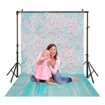Painting Pink Flowers On Blue Photography BackDrop Polyester Traditional Studio Back Drops Wood Floor Portrait Booth Background 
Painting Pink Flowers On Blue Photography BackDrop Polyester Traditional Studio Back Drops Wood Floor Portrait Booth Background