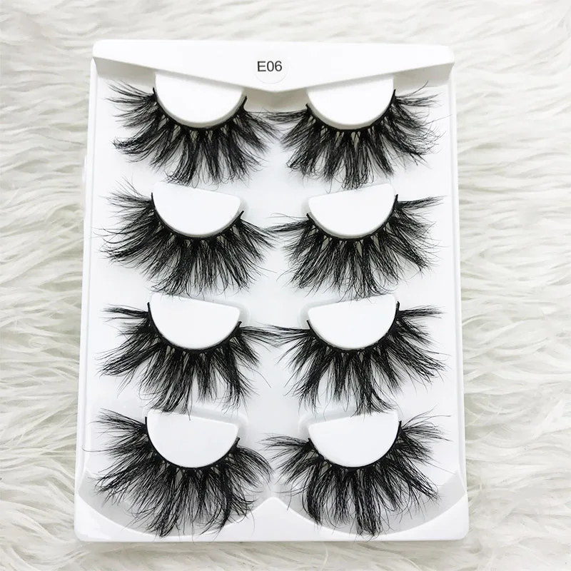 MIKIWI 4pairs/pack 25mm E06 100% Handmade eyelash extra long and fluffy 3D mink hair false eyelashes Criss- Cross makup Lahes
MIKIWI 4pairs/pack 25mm E06 100% Handmade eyelash extra long and fluffy 3D mink hair false eyelashes Criss- Cross makup Lahes