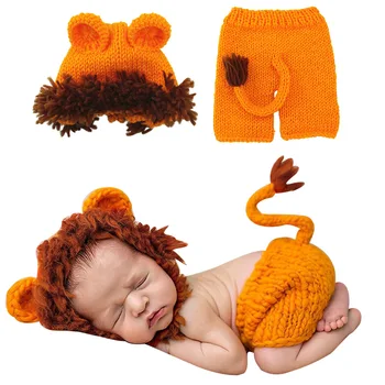 Animal Shape Baby Costumes Outfits Soft Studio Accessories Photo Prop Set Anniversary Hat Pants Newborn Photography Combination 
Animal Shape Baby Costumes Outfits Soft Studio Accessories Photo Prop Set Anniversary Hat Pants Newborn Photography Combination