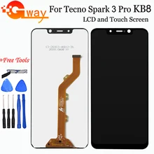 Écran tactile LCD de remplacement, 6.2 pouces, pour Tecno Spark 3 Pro KB8 KB3=