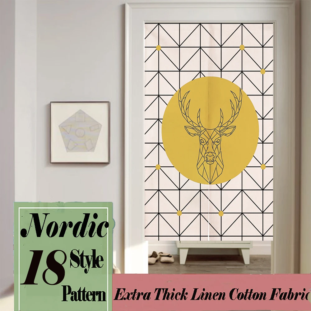 Nordic Deer Digital Printed Kitchen Curtains Soundproof Blackout Partition Curtains Bedroom Doorway Decor Door Curtains Custom
Nordic Deer Digital Printed Kitchen Curtains Soundproof Blackout Partition Curtains Bedroom Doorway Decor Door Curtains Custom