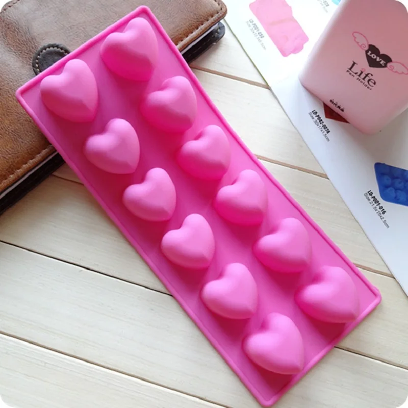 The silicone cake mould 12 even love diy chocolate B11147 | Дом и сад