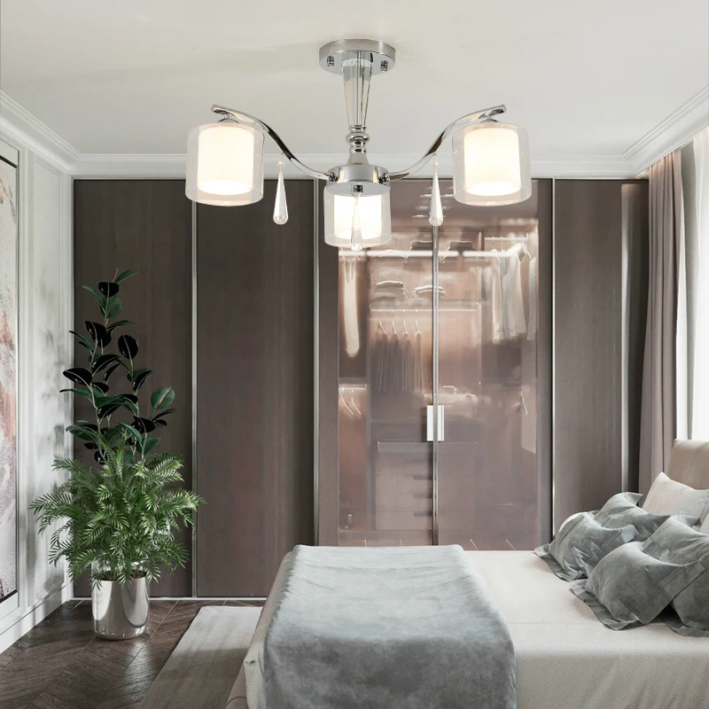 Modern simple iron crystal chandelier led lamp high quality LED lighting crystal chandeliers led E27 lustre pendant/droplight
Modern simple iron crystal chandelier led lamp high quality LED lighting crystal chandeliers led E27 lustre pendant/droplight