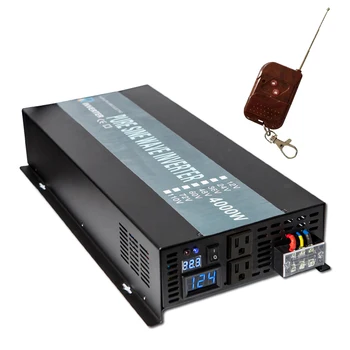 Pure Sine Wave Solar Inverter 24V to 220V 4000W Power Inverter Converter 12V/48V DC to 120V/230V/240V AC Remote Control
Pure Sine Wave Solar Inverter 24V to 220V 4000W Power Inverter Converter 12V/48V DC to 120V/230V/240V AC Remote Control