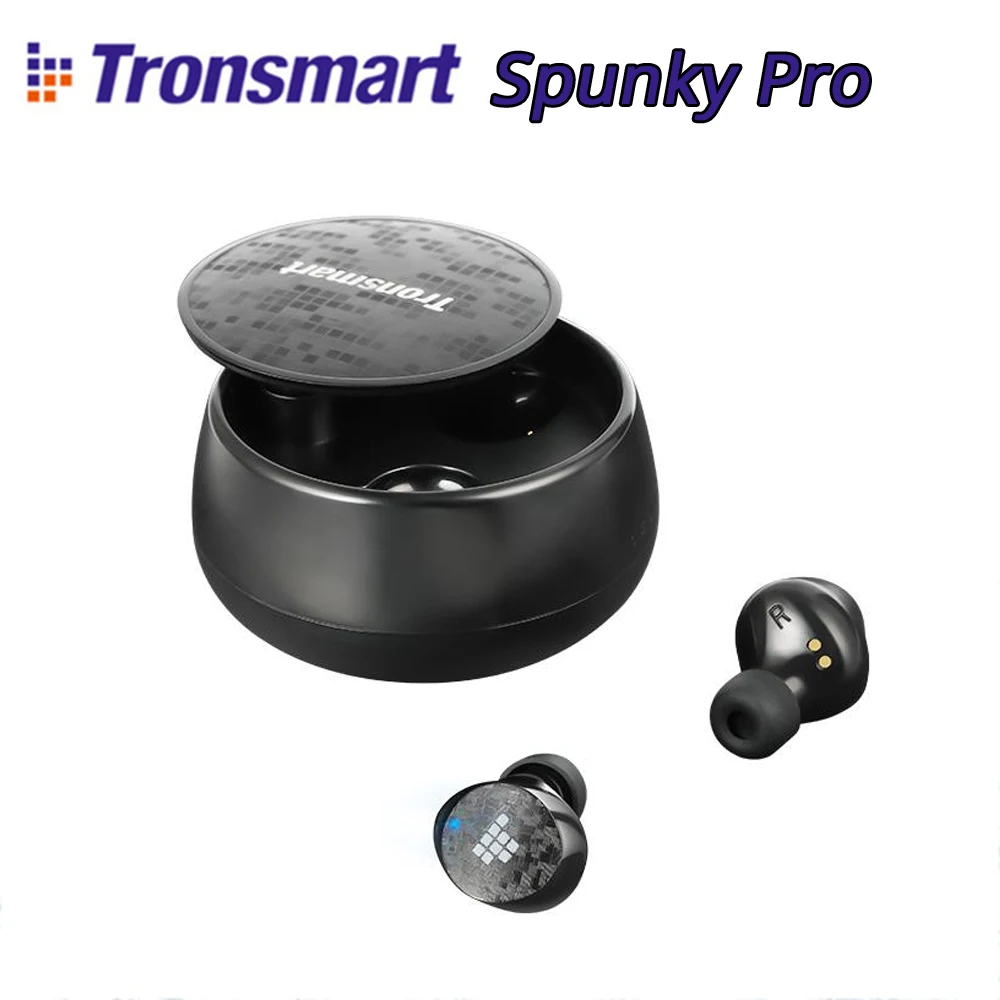 Tronsmart Spunky Pro TWS Bluetooth 5.0 Earphones True Wireless Earbuds IPX5 Deep Bass Voice Assistant Wireless Charging Headsets
Tronsmart Spunky Pro TWS Bluetooth 5.0 Earphones True Wireless Earbuds IPX5 Deep Bass Voice Assistant Wireless Charging Headsets
