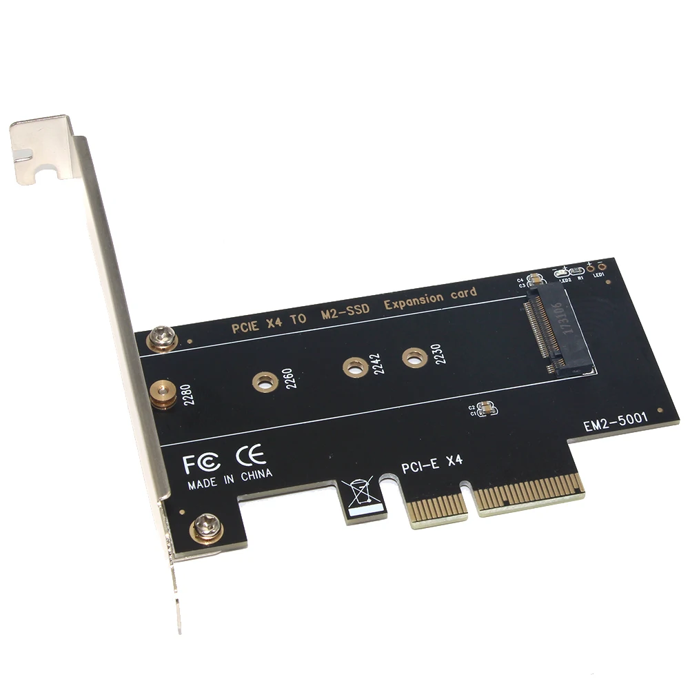 M.2 NVMe SSD к PCIE 3 0 X1 4X адаптер M карта интерфейса поддержка PCI Express 2230 2242 2260 2280 Размер m.2