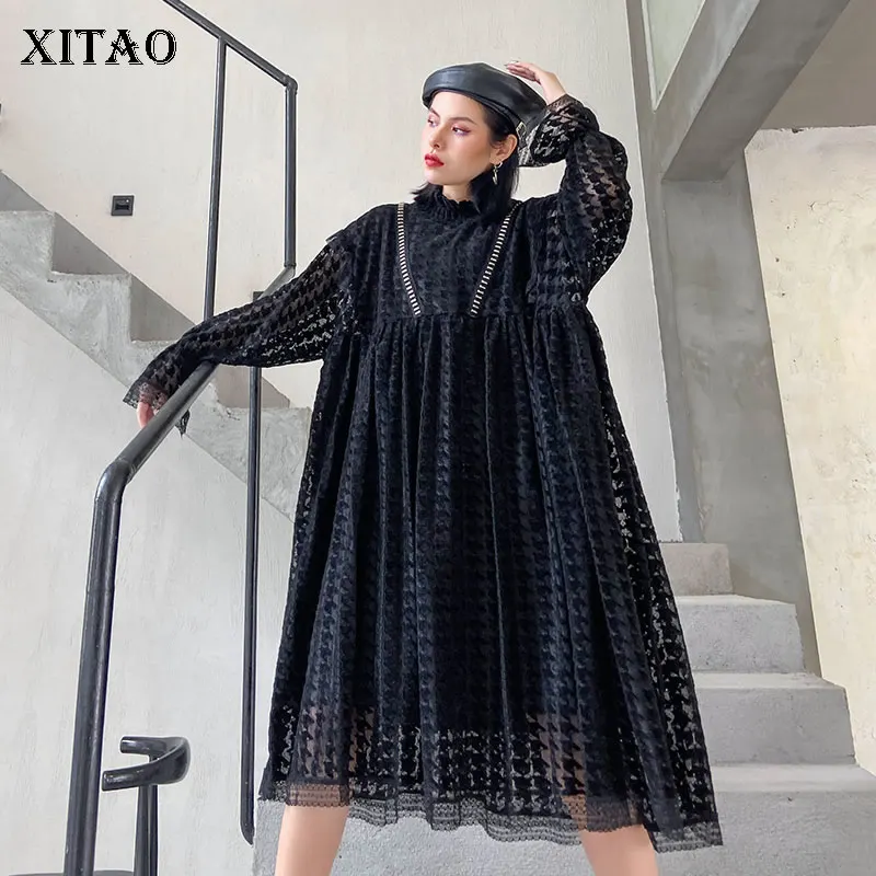 XITAO Lace Perspective Dress Fashion New Knitted Plus Size Pullover Hollow Out Small Fresh Minority Small Fresh Dress XJ3274
XITAO Lace Perspective Dress Fashion New Knitted Plus Size Pullover Hollow Out Small Fresh Minority Small Fresh Dress XJ3274