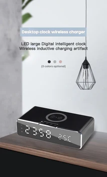 LED Electric Alarm Clock Digital Clock With Phone Charger Wireless Desktop Clock Mirror With Time Memory New Arrival
LED Electric Alarm Clock Digital Clock With Phone Charger Wireless Desktop Clock Mirror With Time Memory New Arrival